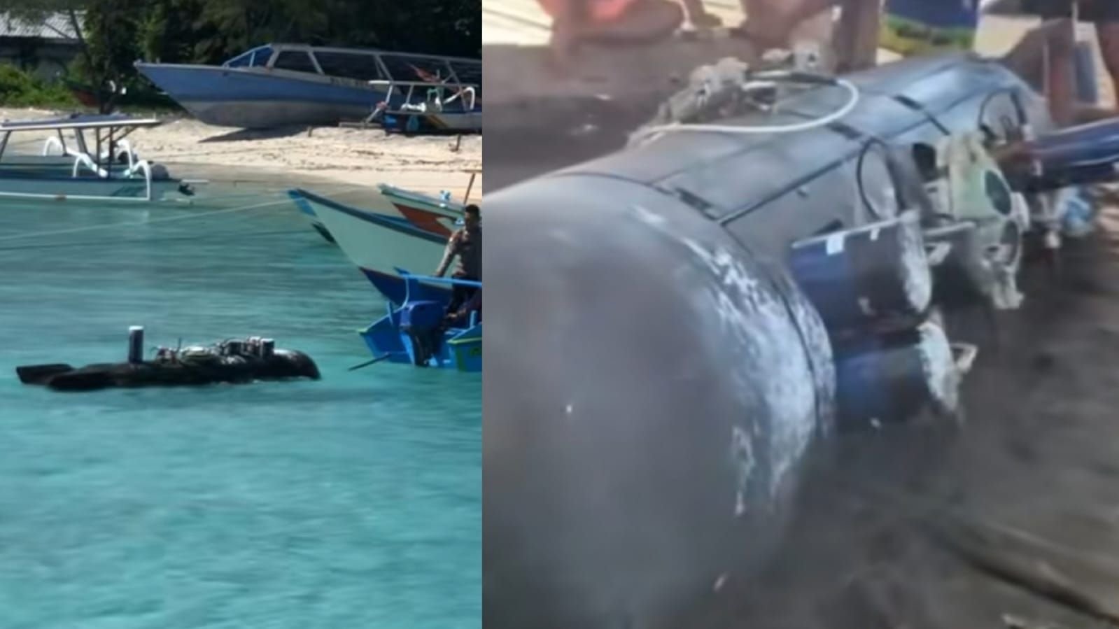 Heboh penemuan benda mirip torpedo di perairan Gili Trawangan, Lombok Utara.