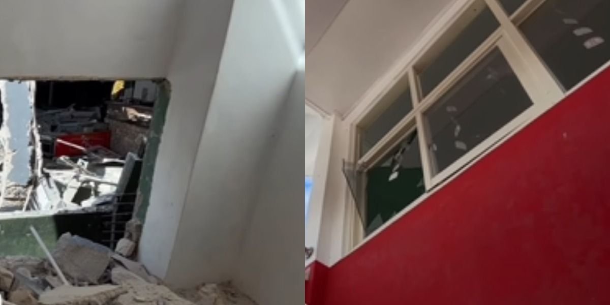 Menyoroti insiden ledakan misterius di area lapangan padel wilayah kampung Cikeas Parung, Bogor, pada Kamis, 9 April 2026.