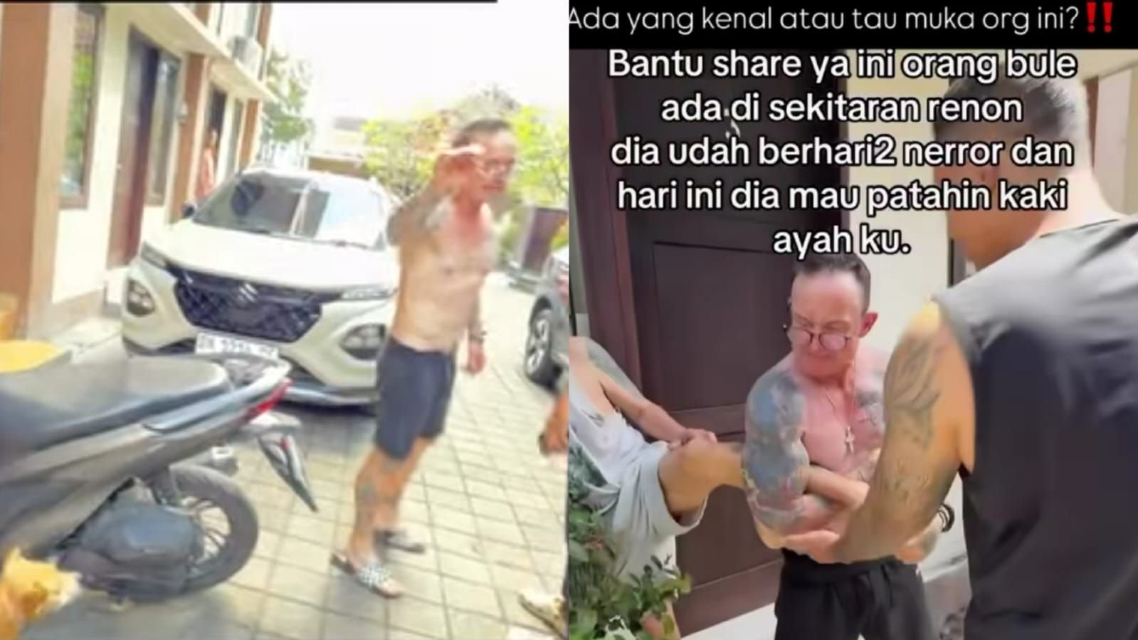 Viral pria WNA di Bali disebut telah melakukan pengancaman kepada warga di Renon, Denpasar Selatan.