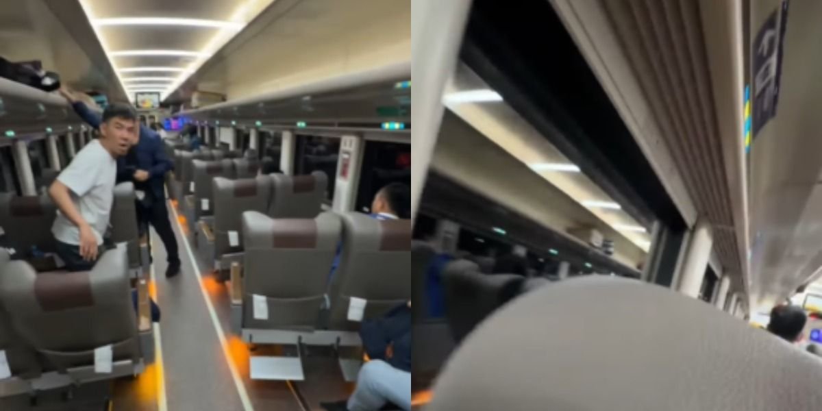 Menyoroti momen kepanikan penumpang KA Argo Bromo usai keretanya menabrak KRL di Stasiun Bekasi Timur.
