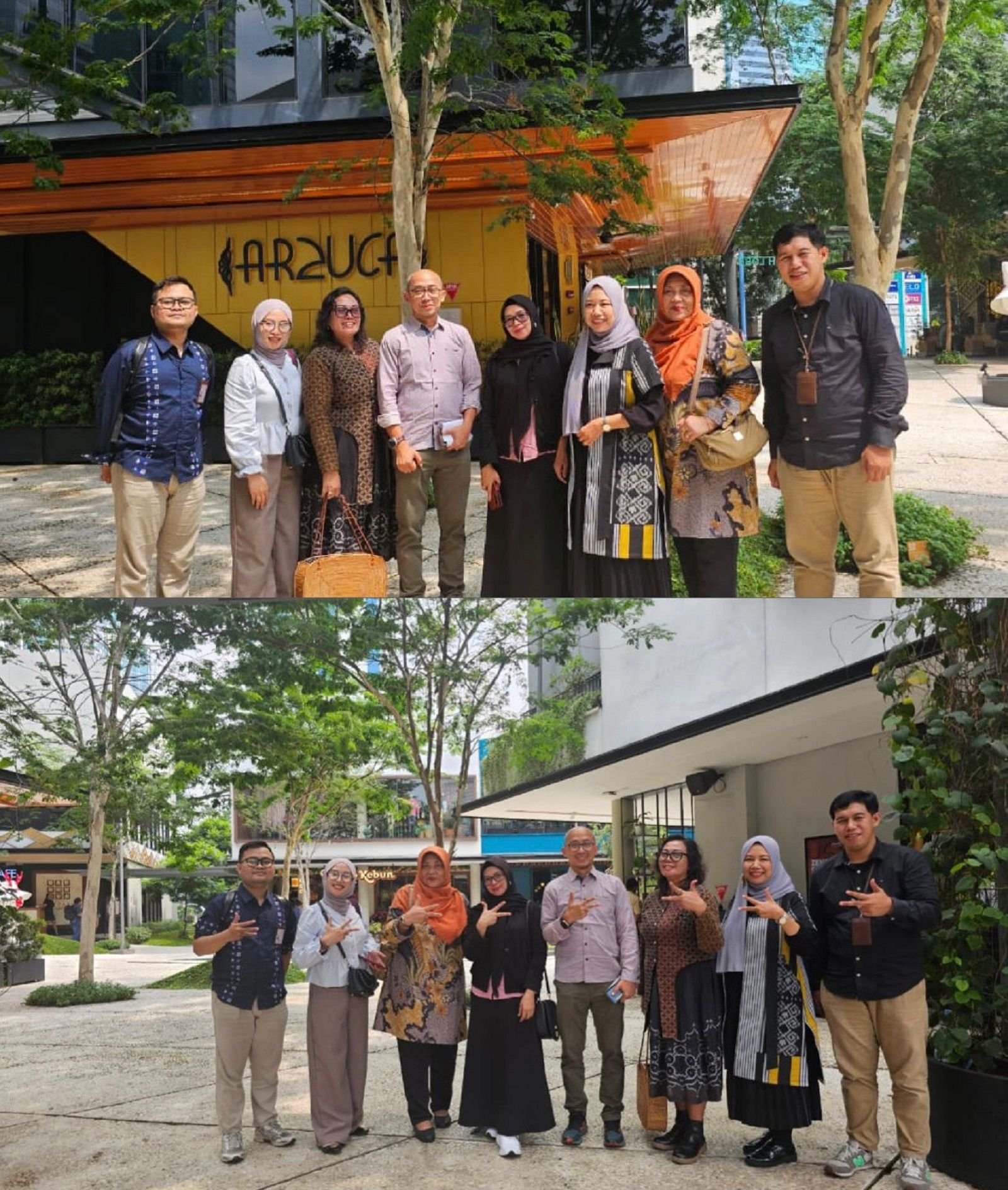 Tim Koordinator Daerah Khusus Jakarta dari Indonesia Creative Cities Network (ICCN) dan Fakultas Vokasi Universitas Negeri Surabaya (UNESA) melakukan audiensi dalam sebuah lunch meeting yang berlangsung di Jakarta Selatan