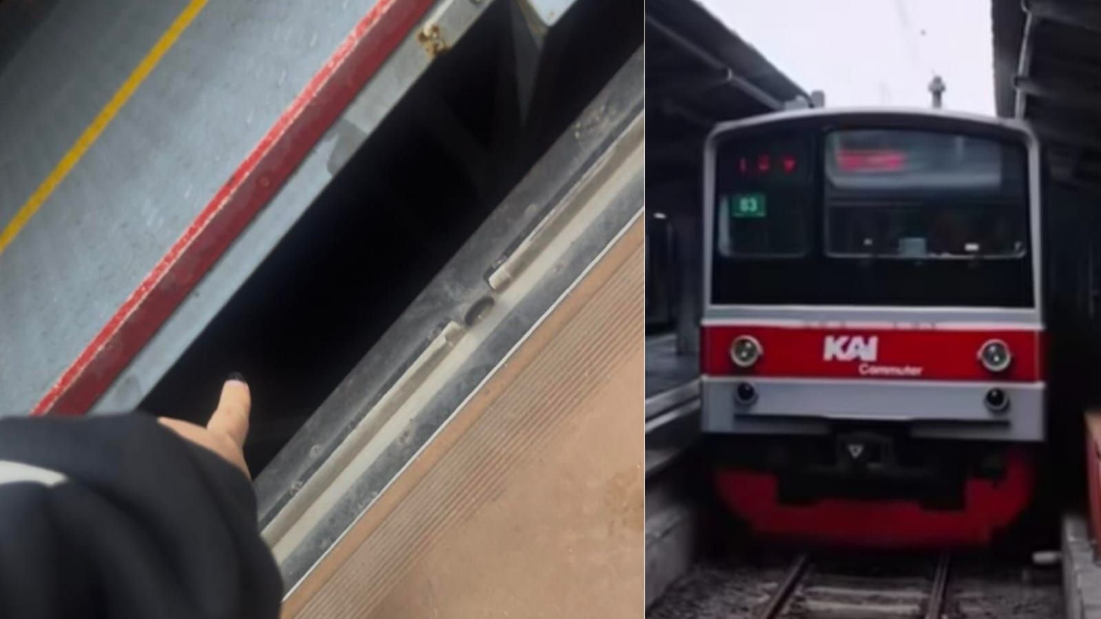 Viral penumpang KRL menciduk pria di bawah peron untuk merekam diam-diam.
