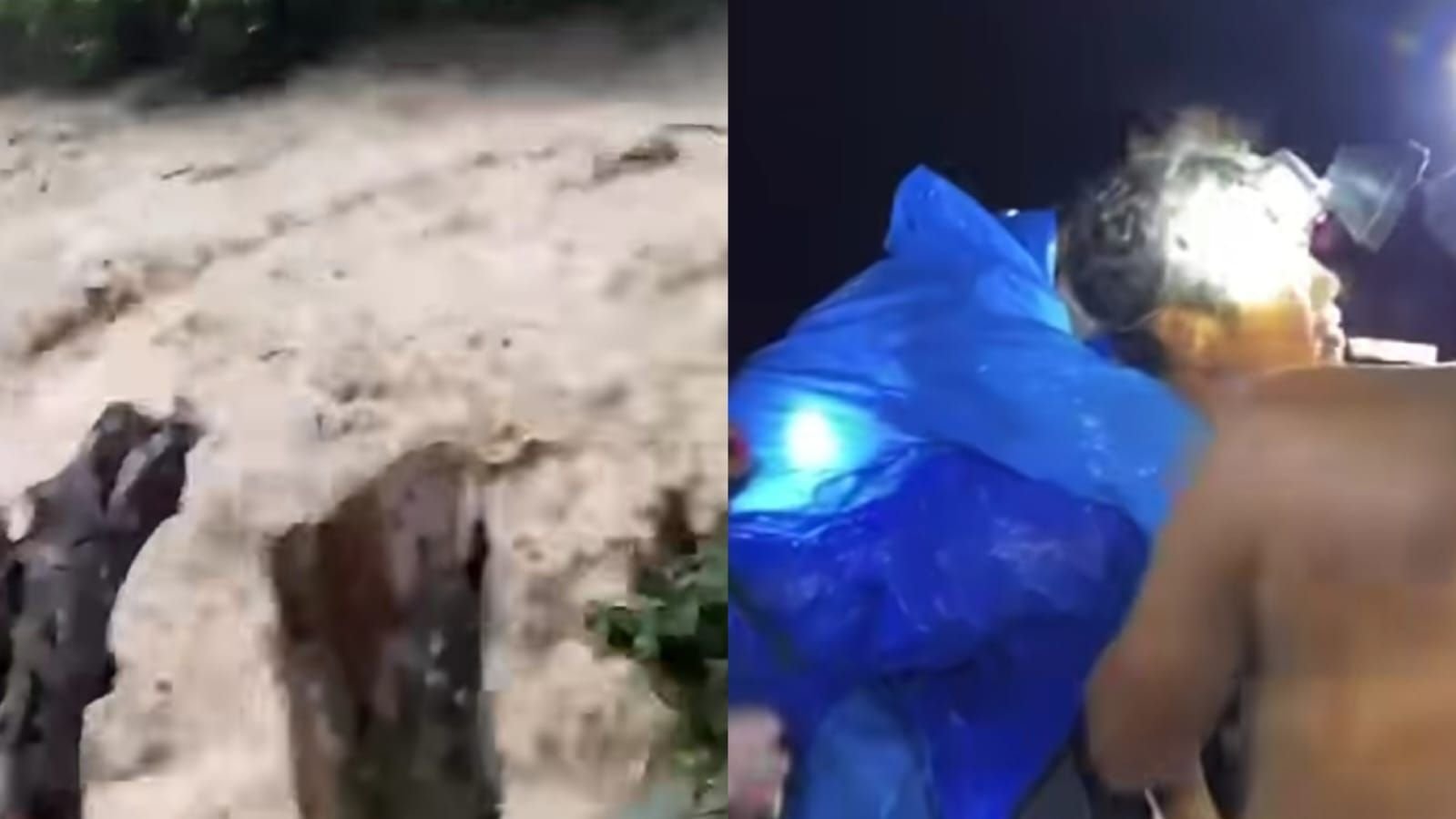 Kondisi Sungai Kemaceak, Bengkulu yang meluap dan menghanyutkan 8 pelajar SMAN 1 Lebong