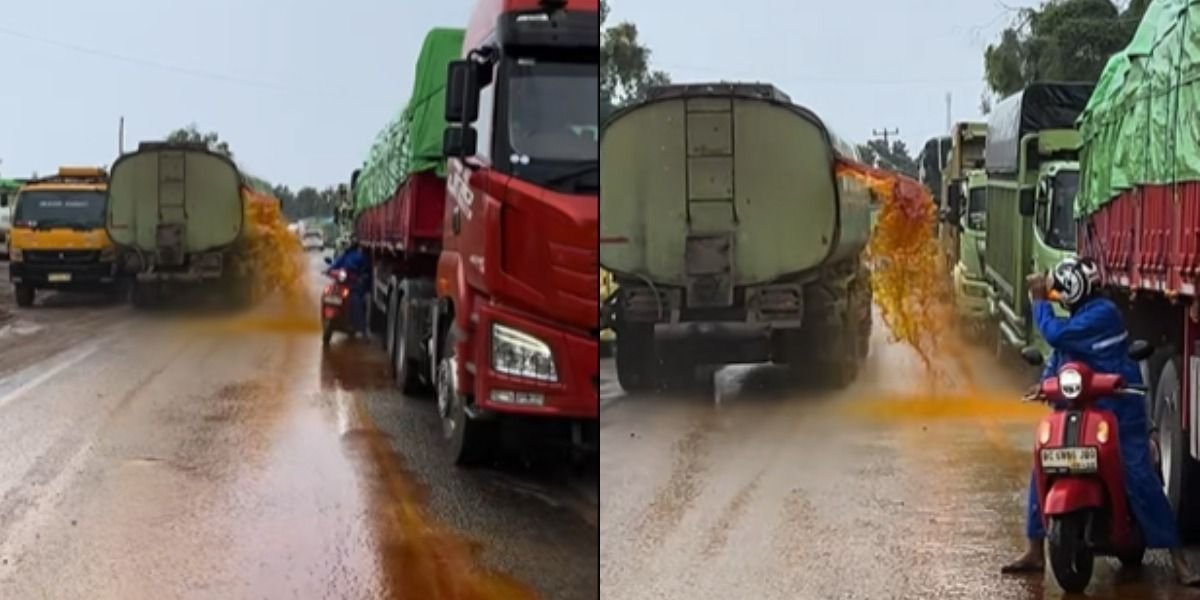 Menyoroti insiden bocornya tangki minyak sawit dalam truk di Jalur Lintas Sumatera hingga viral di medsos.