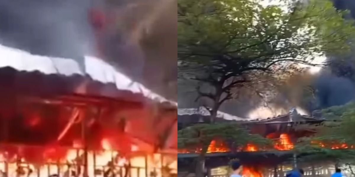 Menyoroti insiden kebakaran di kawasan pabrik ban Purworejo, Jawa Tengah, pada Kamis, 14 Mei 2026.