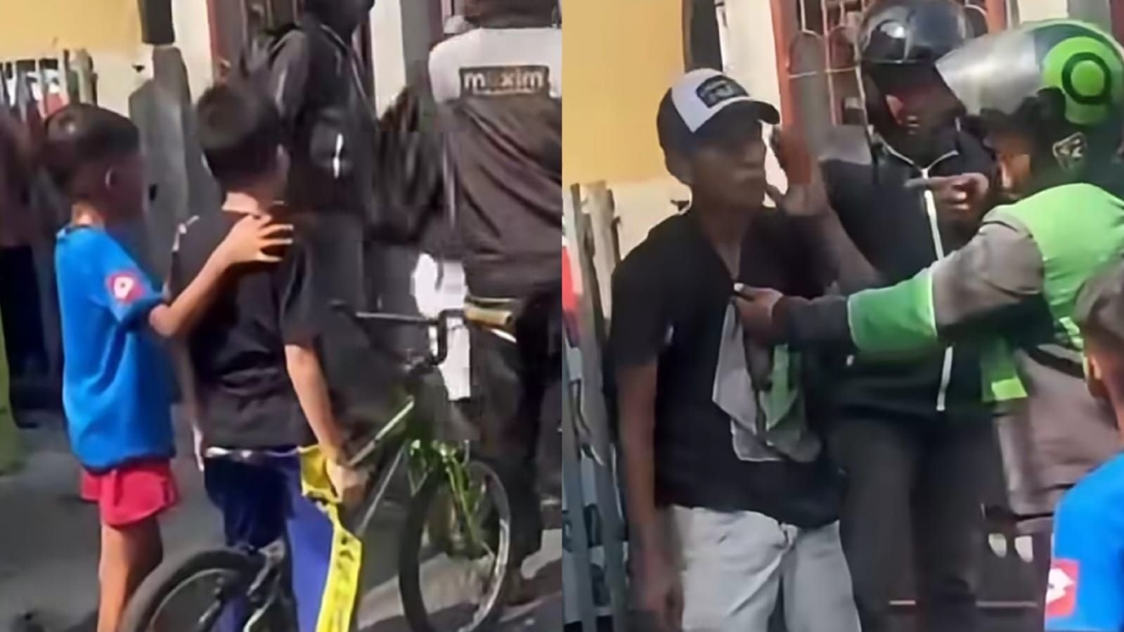 Momen viral seorang anak yang hadapi terduga maling sepeda di Jakarta Pusat.