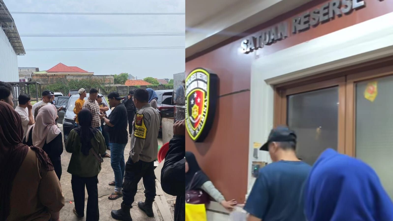Calon pengantin yang jadi korban WO Marwah datangi gudang dan buat laporan polisi.