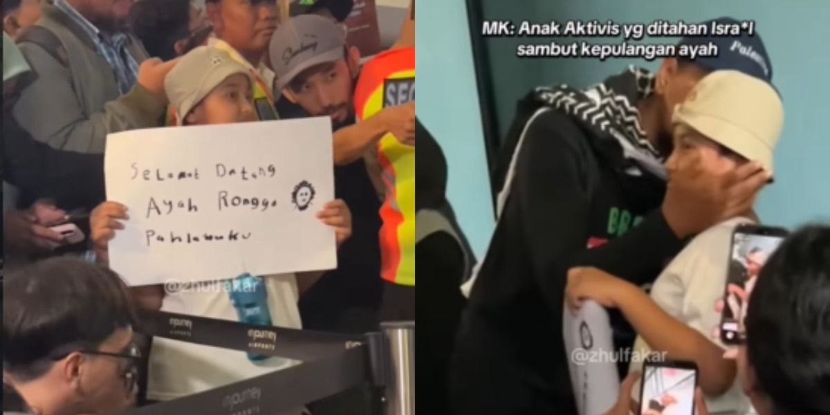 Mengintip momen haru saat kepulangan WNI Relawan Global Sumud Flotilla, Ronggo Wirasanu ke Tanah Air setelah misi kemanusiaan Gaza.