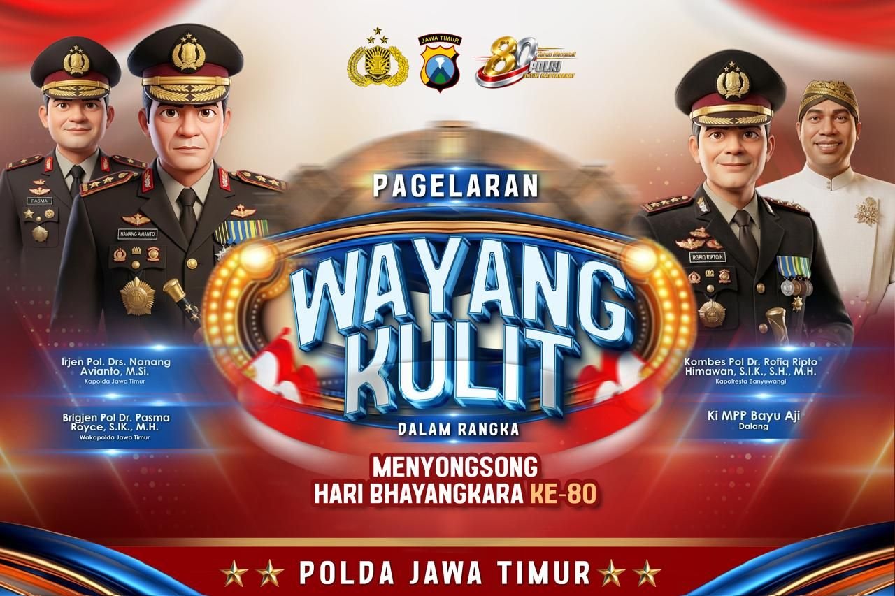 Polda Jawa Timur (Jatim) tengah mempersiapkan rangkaian peringatan HUT ke-80 Bhayangkara di Banyuwangi, pada Kamis, 11 Juni 2026.