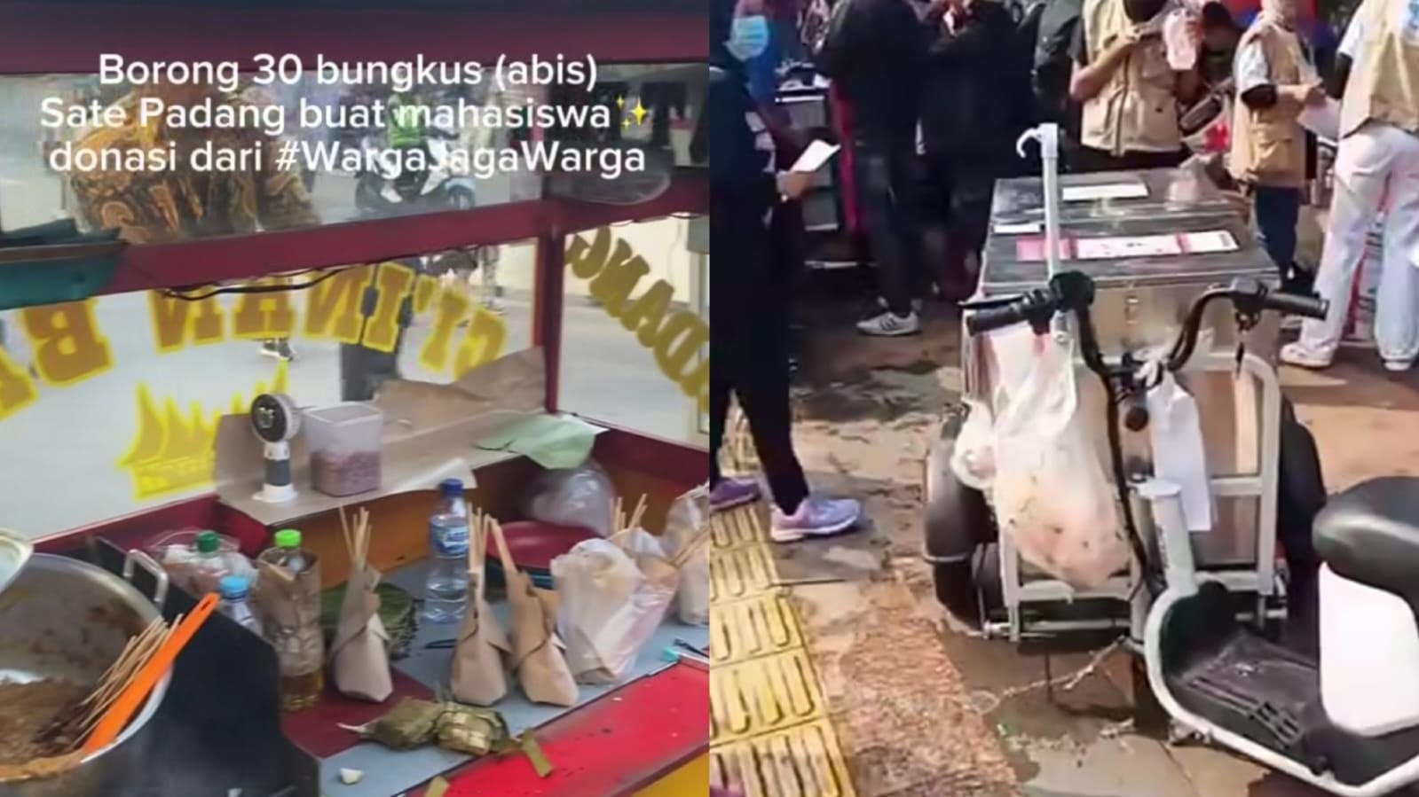 Viral unggahan warga ikut menyediakan logistik untuk mahasiswa yang berdemo dengan membeli dagangan PKL di sekitaran Bundaran HI.