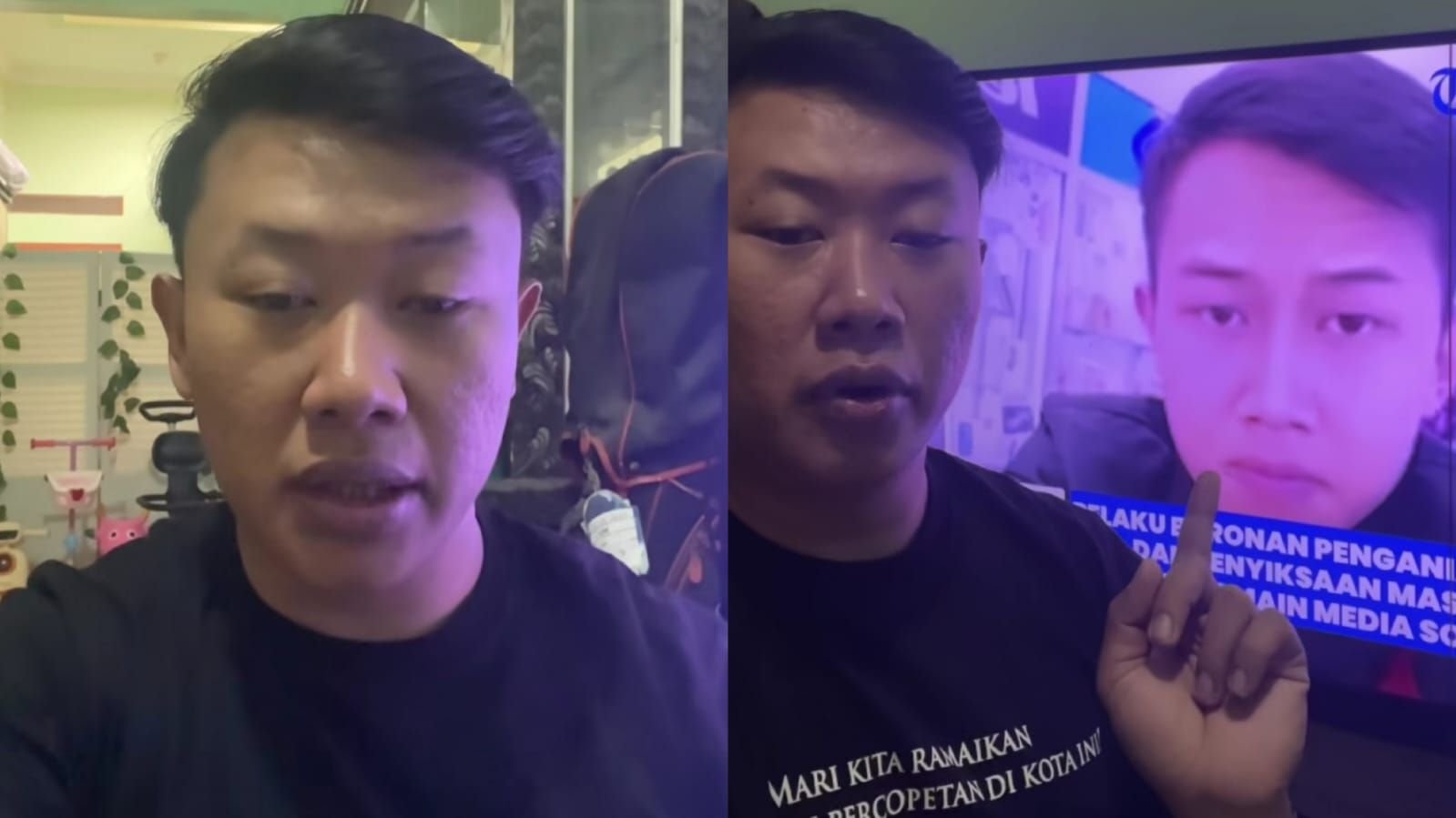 Aditya Peratama Putra, warga Soreang yang mengaku jadi korban salah sasaran karena punya kemiripan dengan DPO pelaku penyekapan Taufik Hidayat.