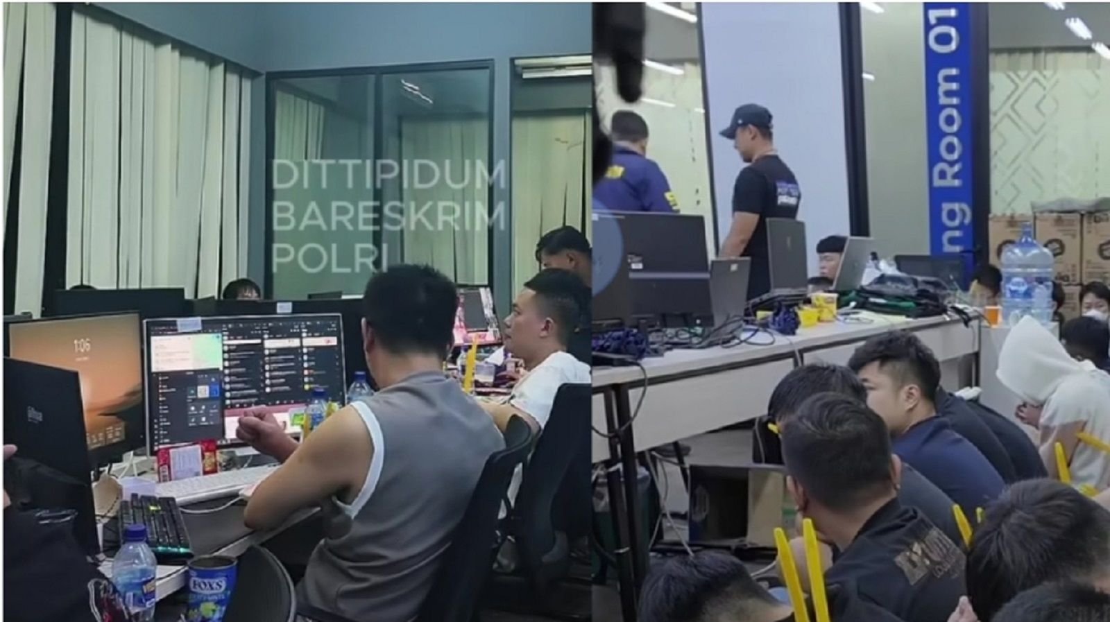 Penangkapan 322 orang terkait operasional judol di Jakarta Barat oleh Bareskrim Polri pada 7 Mei 2026.