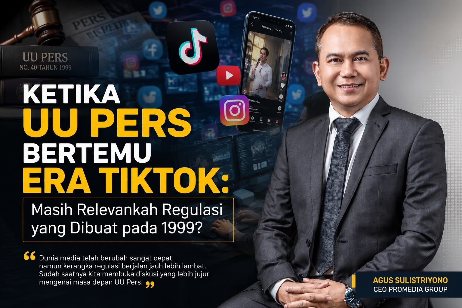 Agus Sulistriyono selaku CEO Promedia Group