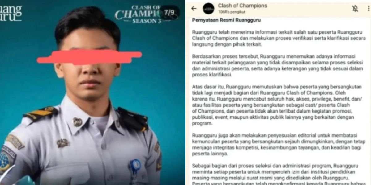 Menyoroti kasus dugaan pelecehan seksual yang menjerat peserta kedinasan Clash of Champions Season 3 hingga viral di medsos.