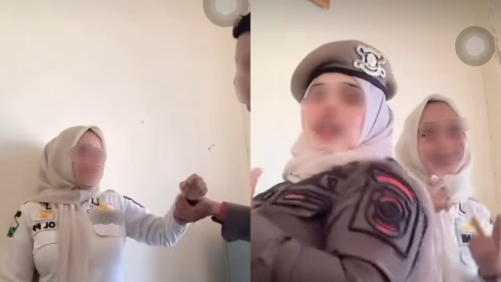 Viral video anggota Satpol PP-WH Kabupaten Bireuen berjoget.