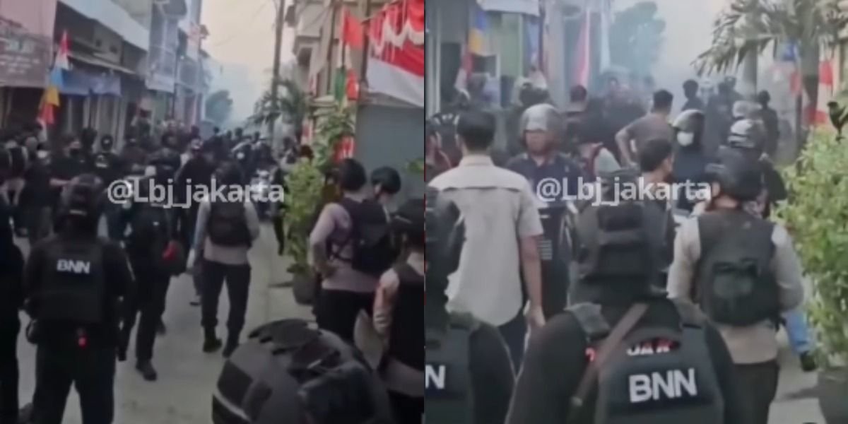Menyoroti operasi kasus peredaran narkoba di Kampung Bahari, Tanjung Priok, Jakarta Utara, pada Kamis, 13 Agustus 2026.