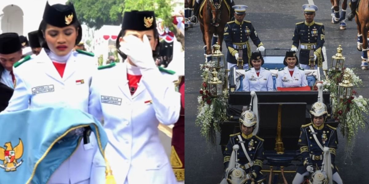 Mengintip momen haru paskibraka usai dipercaya dalam Upacara HUT RI ke-81 di Istana Merdeka, Jakarta, pada Senin, 17 Agustus 2026.