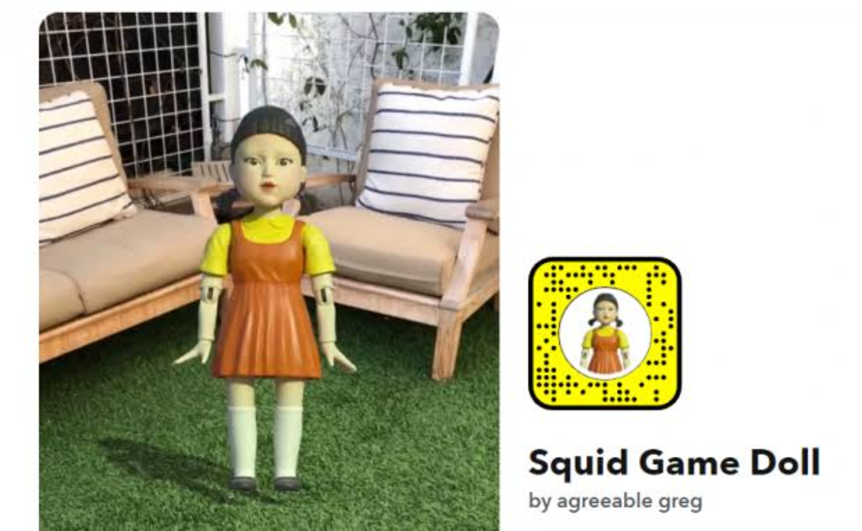 Sudah Coba Lensa Squid Game Robot Doll di Snapchat? Berikut Cara Memainkannya!