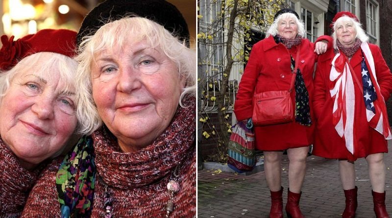 Louise dan Martine Fokken. Mereka adalah pekerja seks tim yang tertua di Amsteram, dengan total pengalaman masing-masing lebih dari setengah abad. (Foto: Dok Net/ Istimewa).