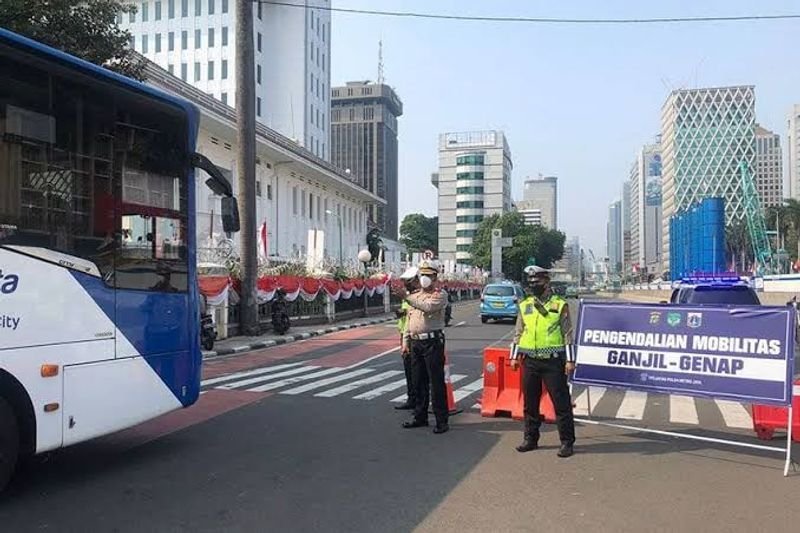 Ilustrasi. Penerapan ganjil genap di Jakarta