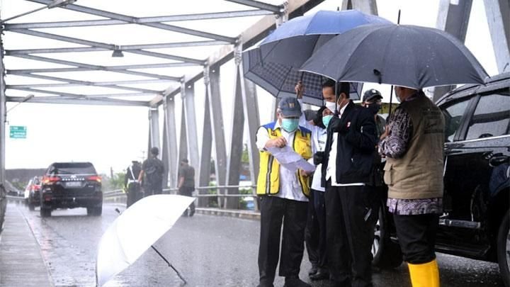 Presiden hari ini kunjungan kerja untuk meresmikan pabrik biodiesel dan Jembatan Sei Alalak di Kalsel. (Foto: Dok Net/ Istimewa).