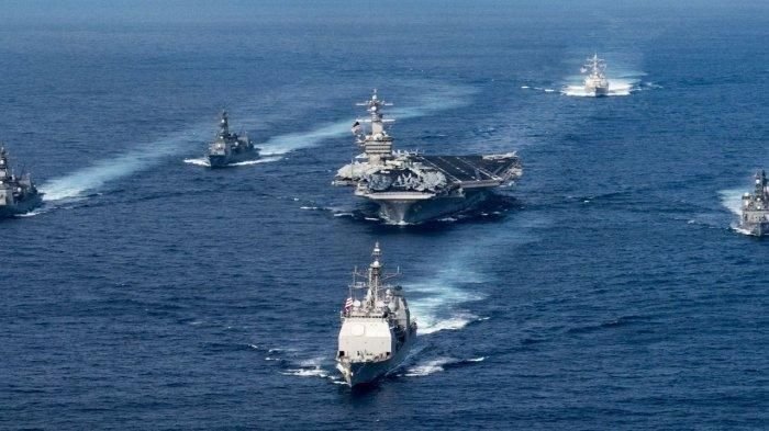 Saat ini militer China mengecam Amerika Serikat (AS) dan Kanada setelah kapal tempur dua negara itu berlayar melalui ke Selat Taiwan minggu lalu. (Foto: Dok Net/ Istimewa).