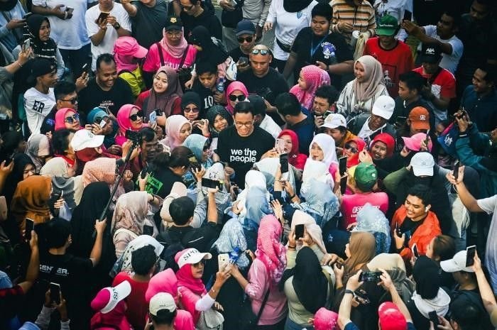 Potret Mantan Gubernur DKI Jakarta Anies Baswedan.