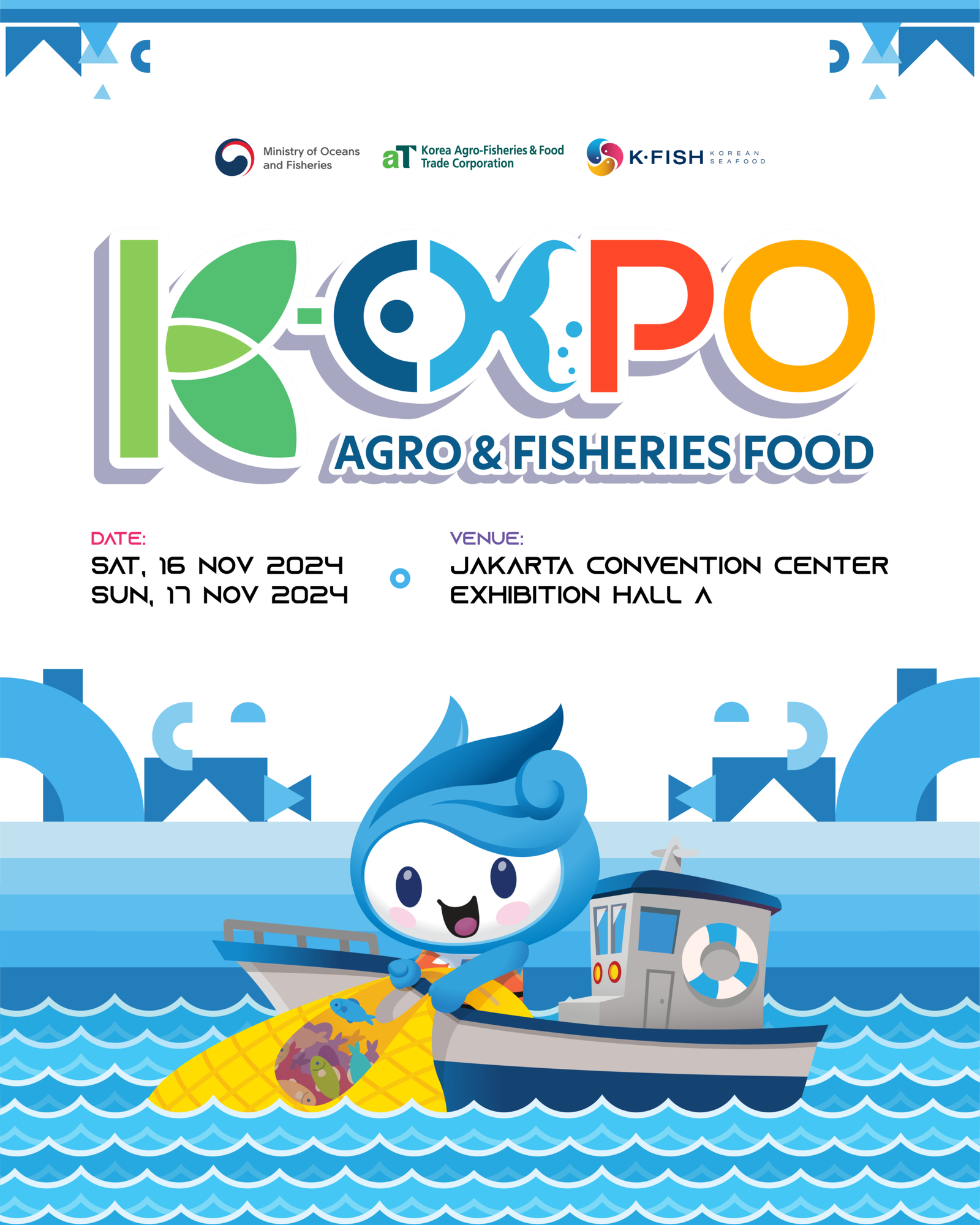Fisheries Pavilion K-Expo 2024 yang akan berlangsung di JCC