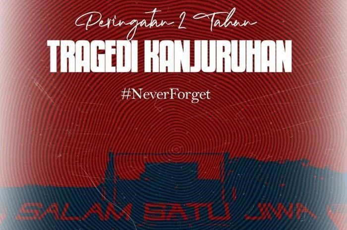Poster Peringatan 2 Tahun Tragedi Kanjuruhan.