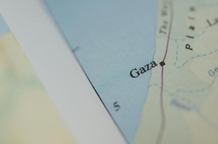 Potret Gaza Palestina dalam peta dunia.