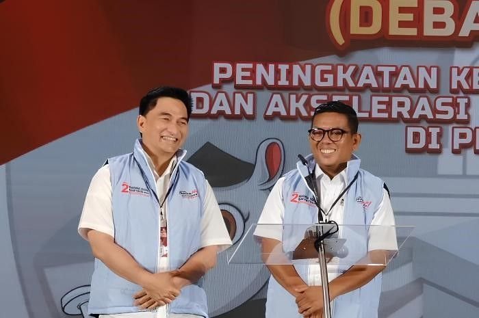 Potret Paslon Nomor Urut 2 di Pilgub Banten 2024, Calon Gubernur (Cagub) Andra Soni (kanan) dan Calon Wakil Gubernur (Cawagub) Dimyati Natakusumah.