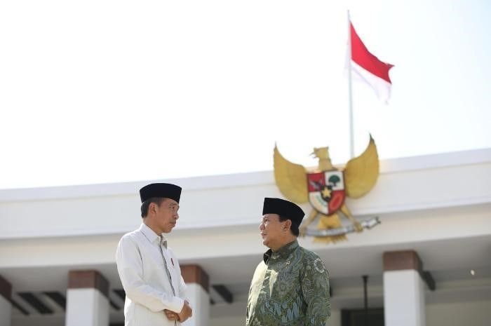 Potret Presiden RI Jokowi dan Presiden RI Terpilih Prabowo Subianto.