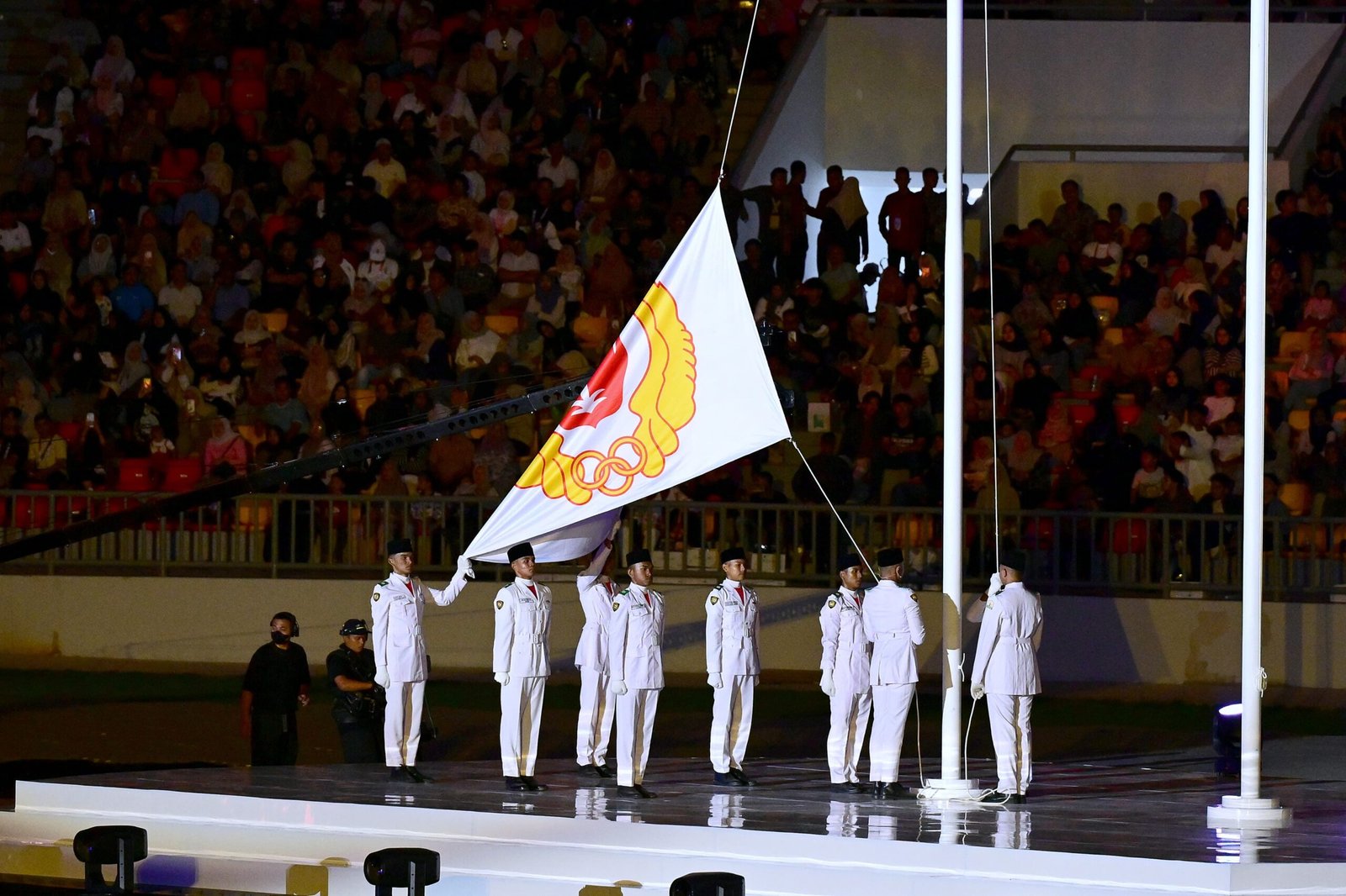 Pembukaan Pekan Olahraga Nasional (PON) XXI di Stadion Harapan Bangsa, Kota Banda Aceh, Provinsi Aceh