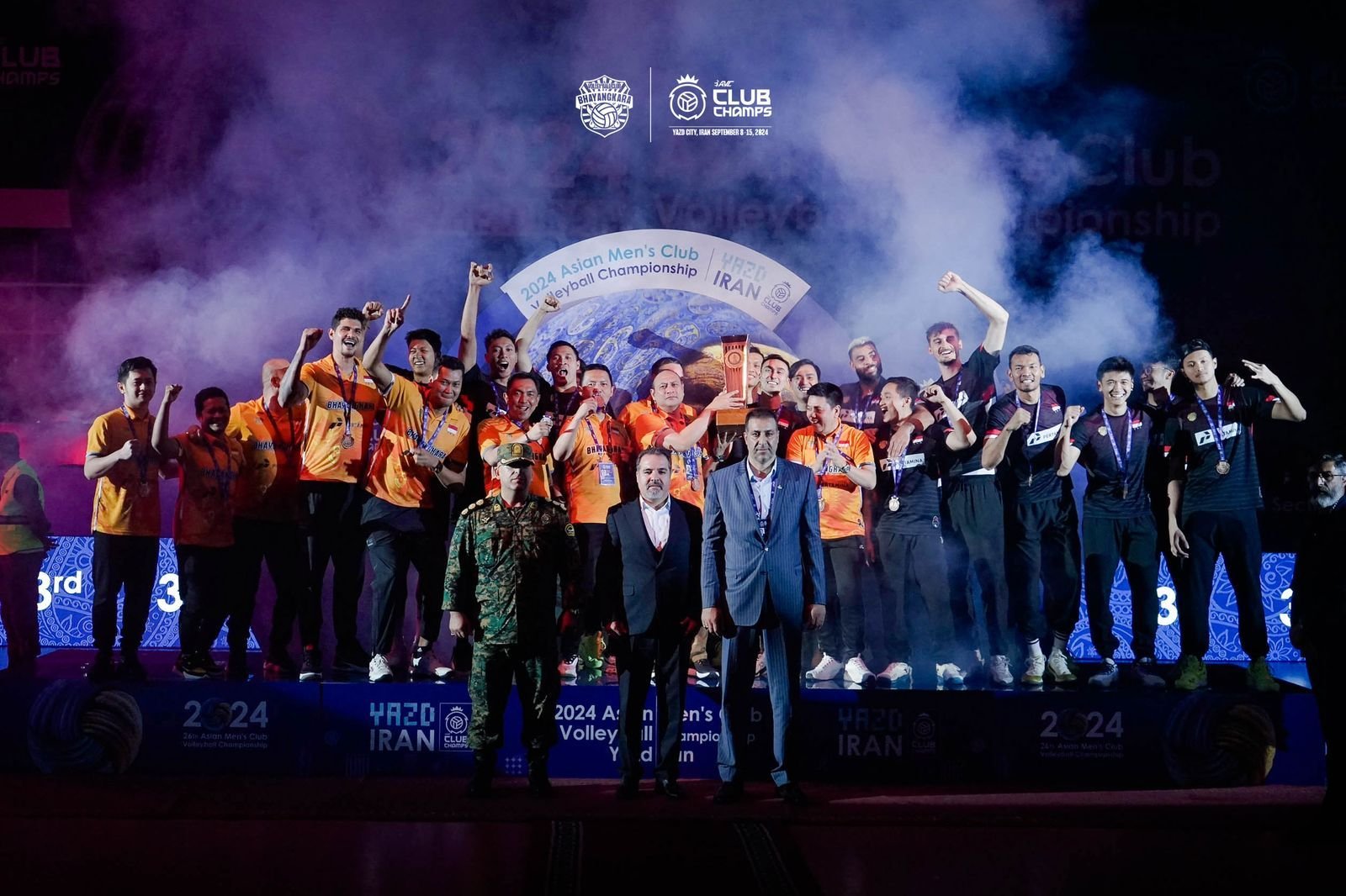 Tim voli putra Bhayangkara Presisi meraih juara III di Asian Men's Club Volleyball (AVC) Championship 2024 di Iran.